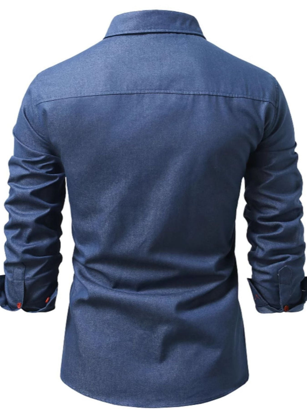 Men's Full Size Casual Long Sleeve Denim Shirt Plus Size