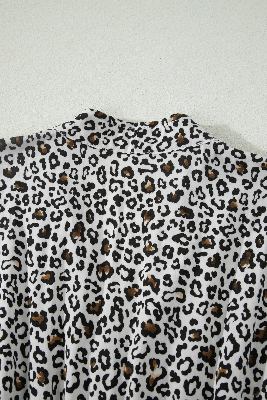 Beige Leopard Zip Front V Neck Cinched Waist Sleeveless Maxi Dress