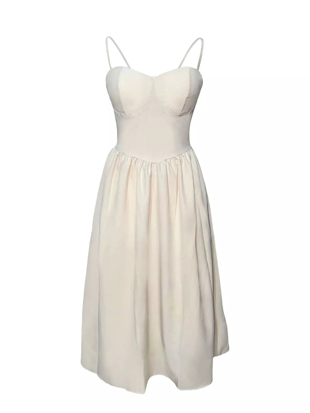 Sweetheart Neck Midi Cami Dress