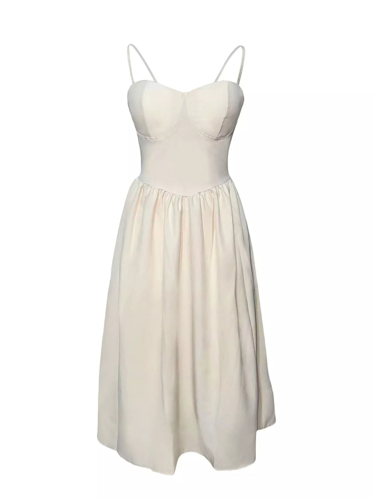 Sweetheart Neck Midi Cami Dress