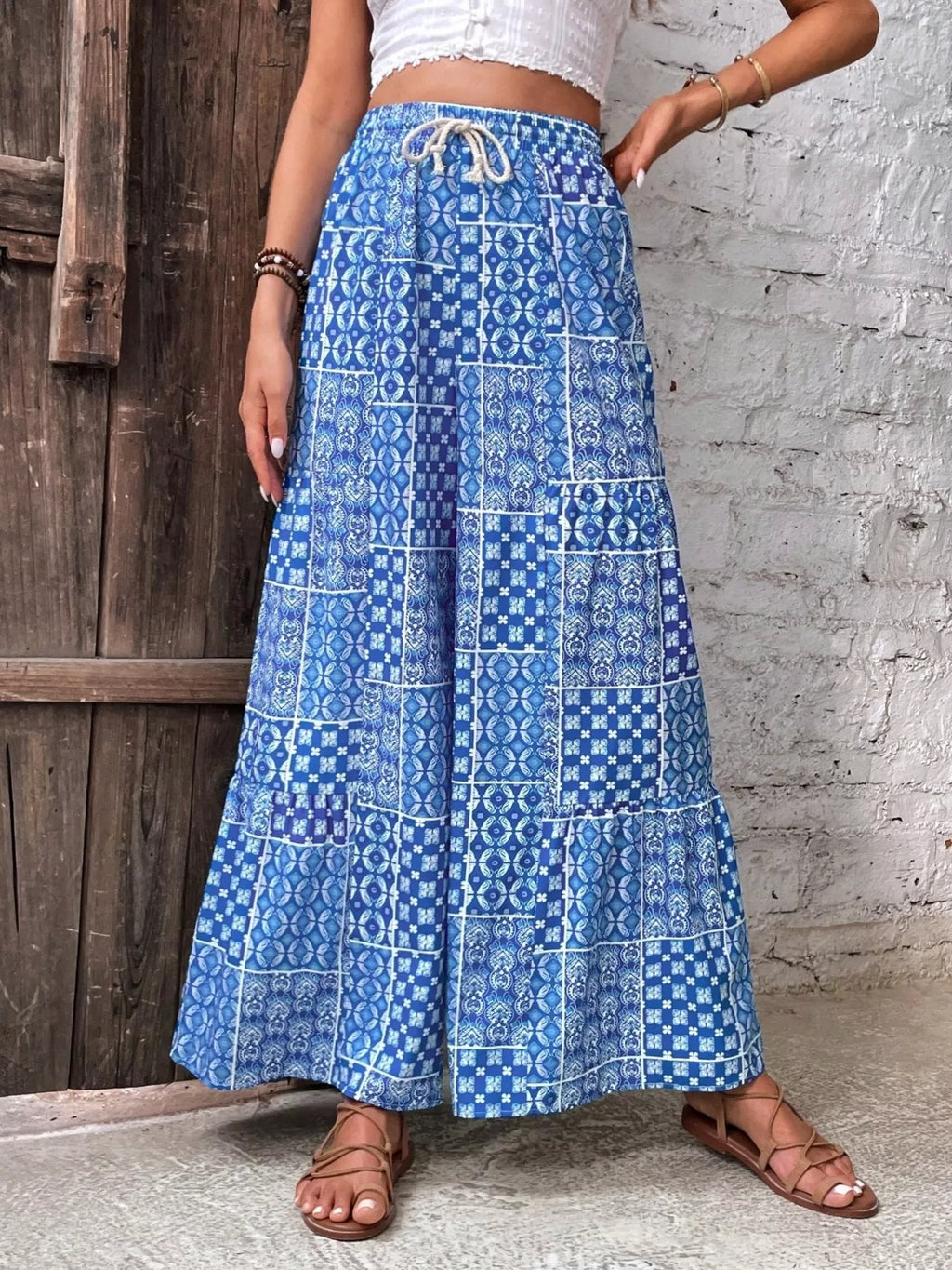 High-Waisted Wide-Leg Pants
