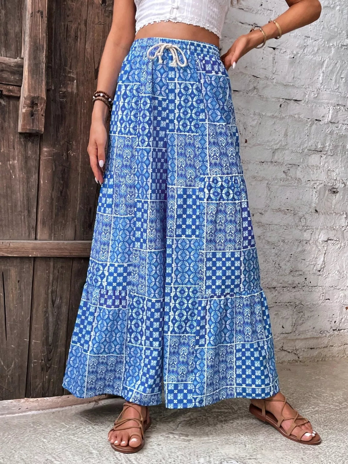 High-Waisted Wide-Leg Pants