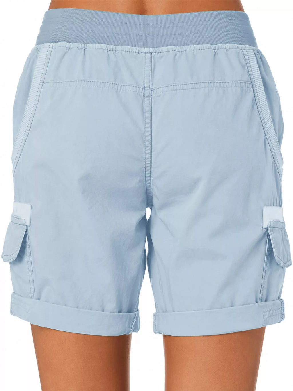 Full Size Drawstring Cargo Shorts Plus Size
