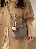 Lock Detail Crossbody Bag