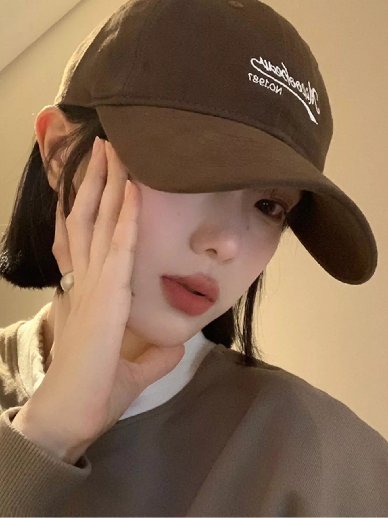 Embroidered Letter Baseball Cap