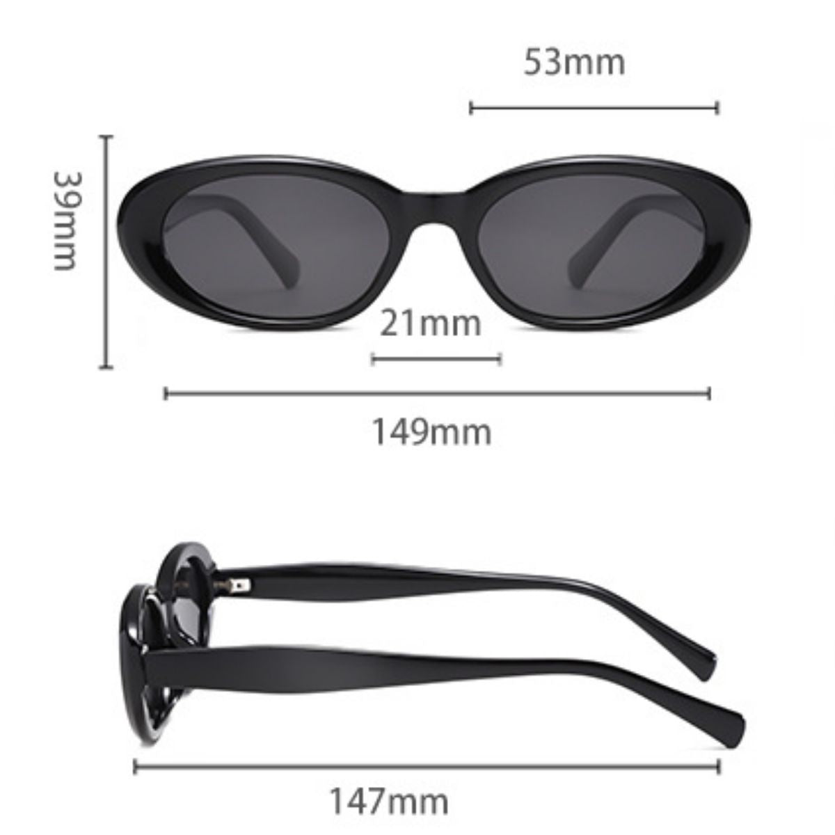 UV Protection Oval Sunglasses