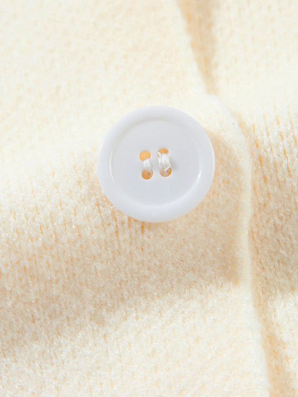 Solid Color Knit Lapel Collar Single Button Sweater Cardigan