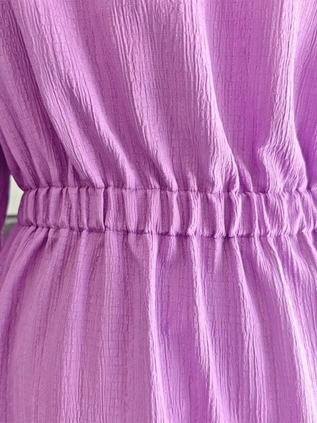 Full Size Textured Button Front Long Sleeve Maxi Dress Plus Size