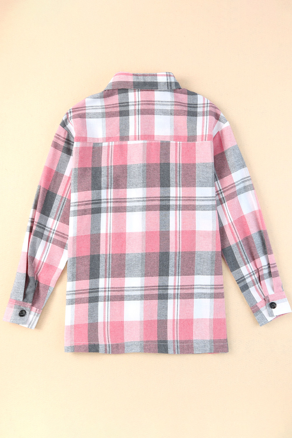 Plaid Patch Pocket Buttoned Shirt