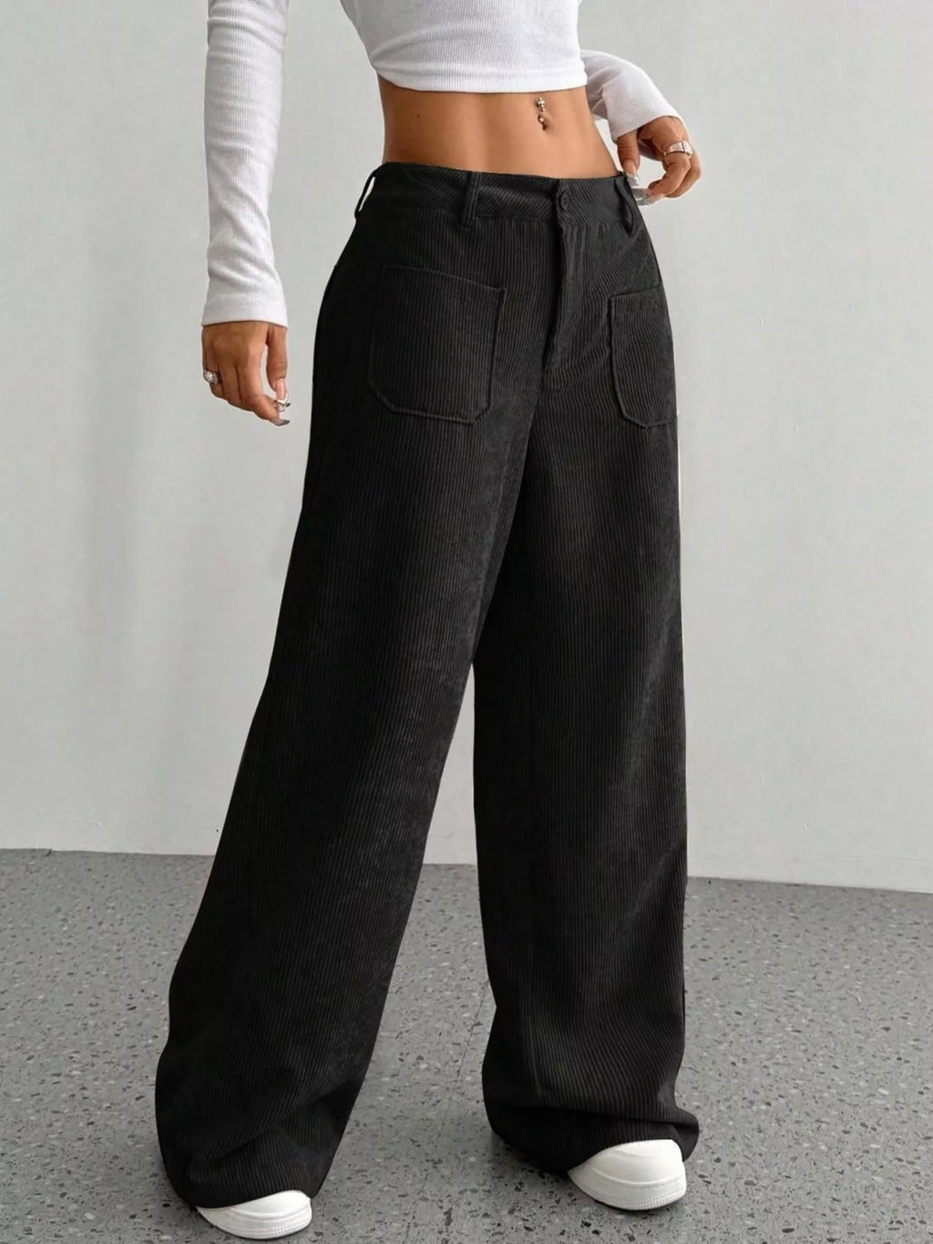 Wide Leg Corduroy Pants
