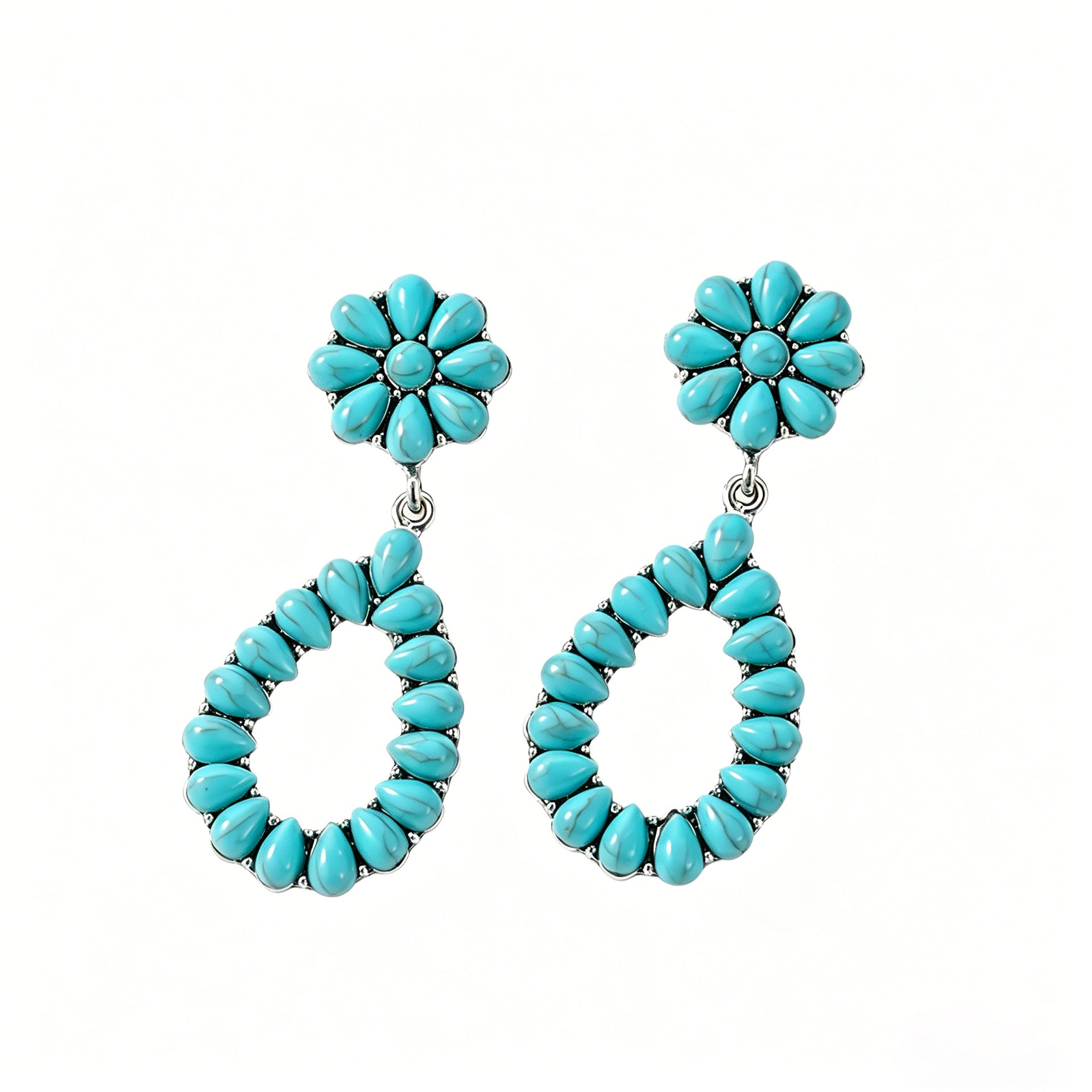Fashionable Western-style Turquoise Jewelry Set