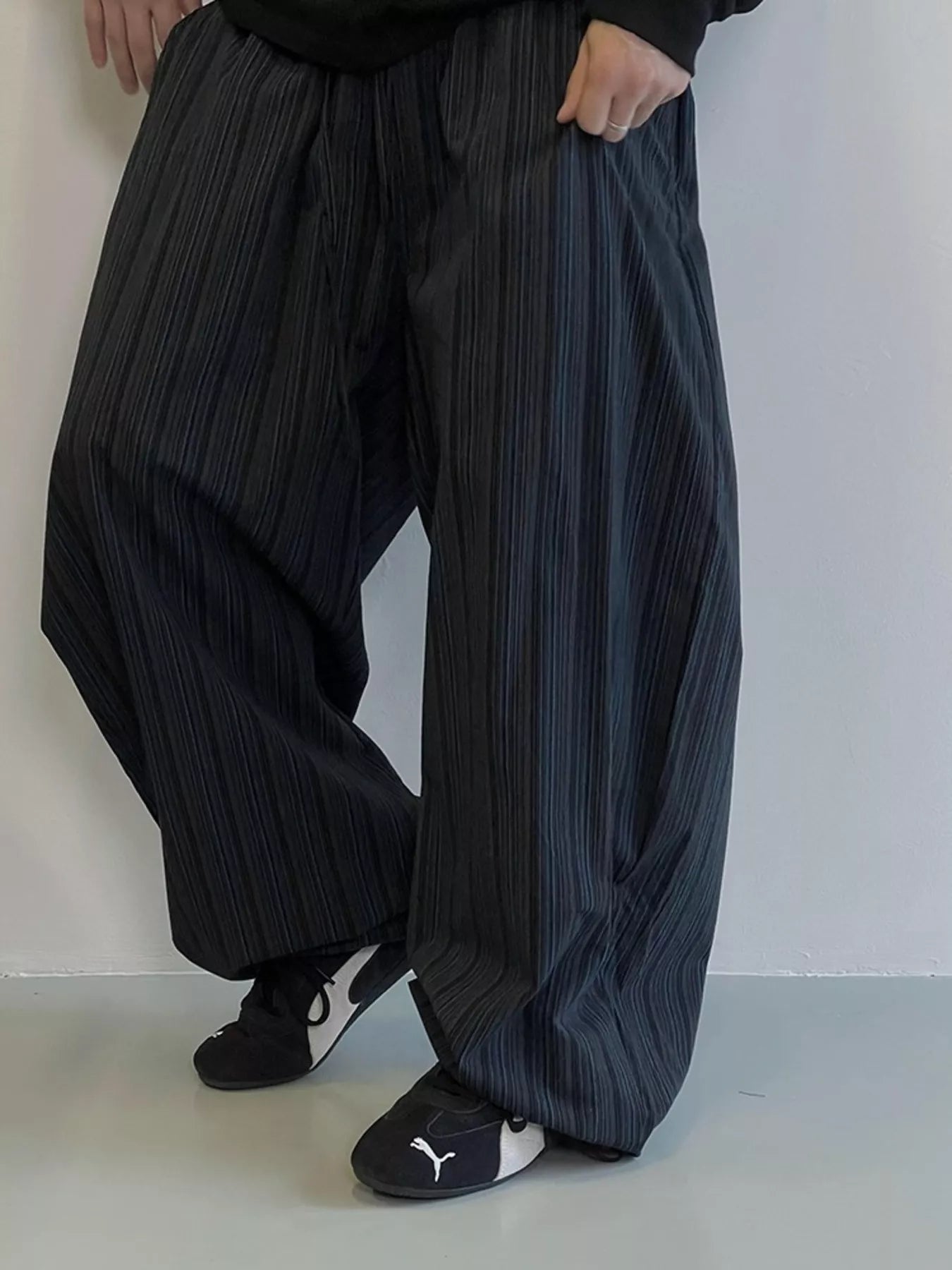 Men's Plus Size Wide Leg Pants