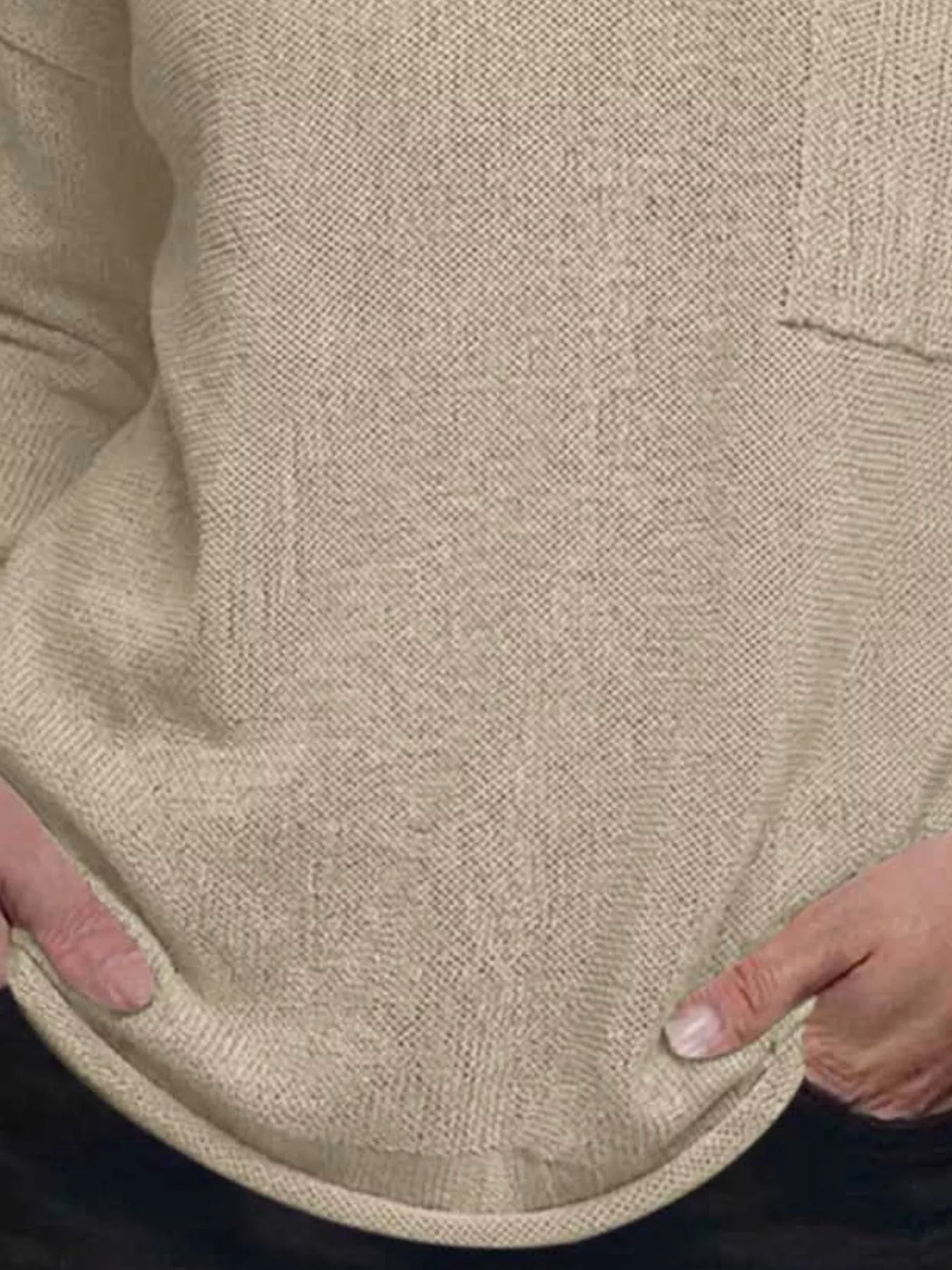V-Neck Chest Pocket Knit Top