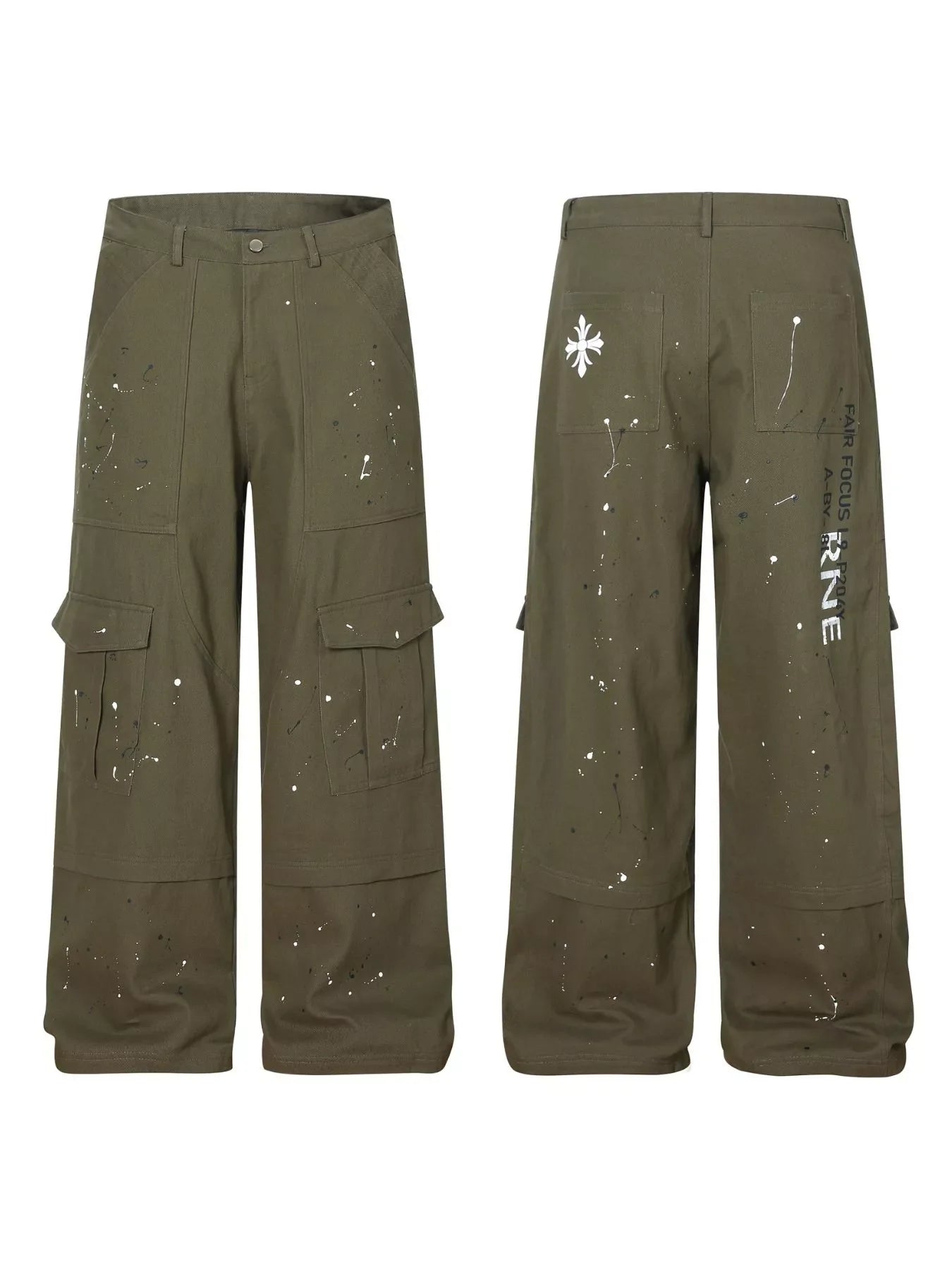 Men's Paint Splatter Cargo Pants