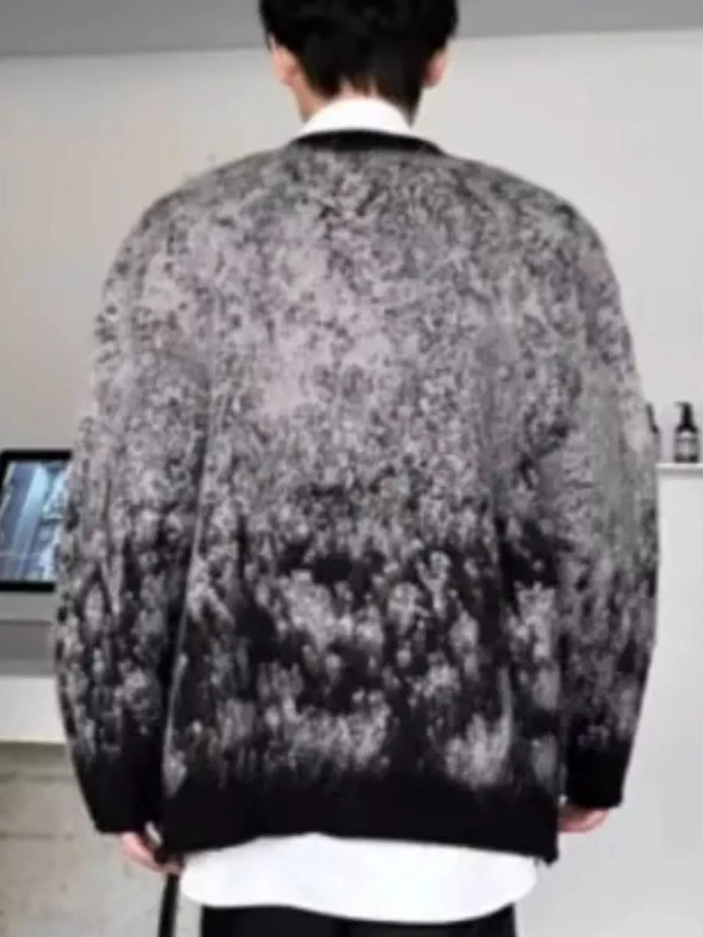 Men's Gradient Long Sleeve Cardigan