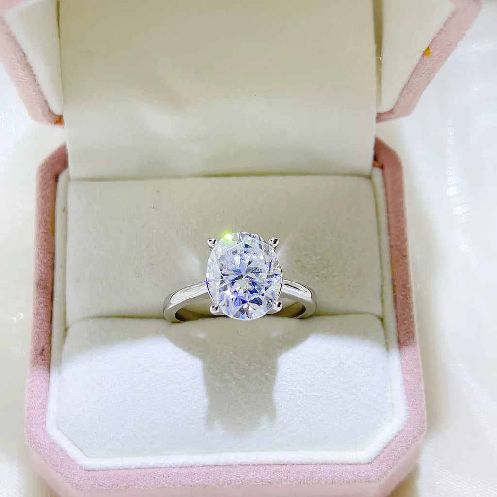 5 Carat 925 Sterling Silver Moissanite Ring