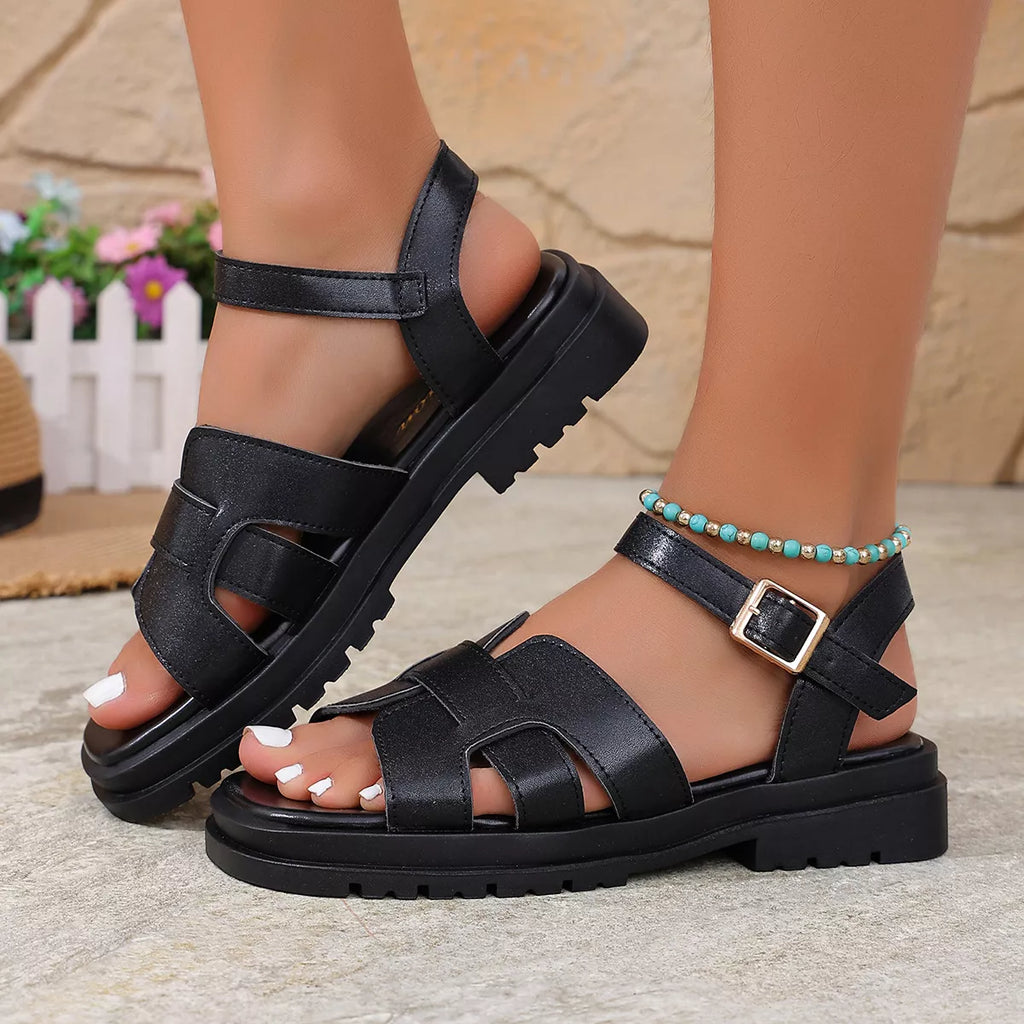 Open Toe Flats Sandals