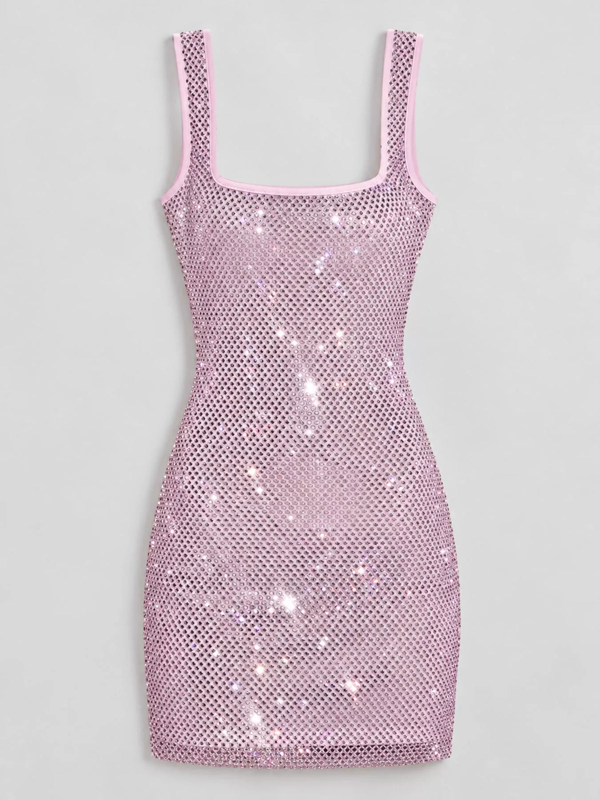 Backless Rhinestone Embellished Bodycon Mini Dress