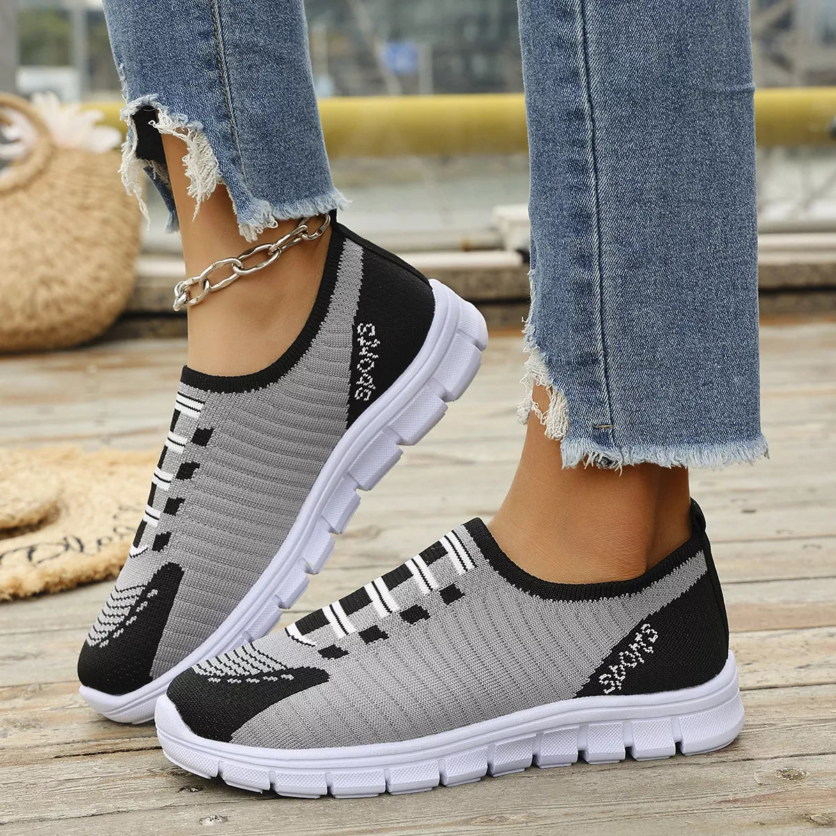 Round Toe Slip-Ons