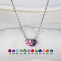 Stainless Steel Double-sided Heart Necklace