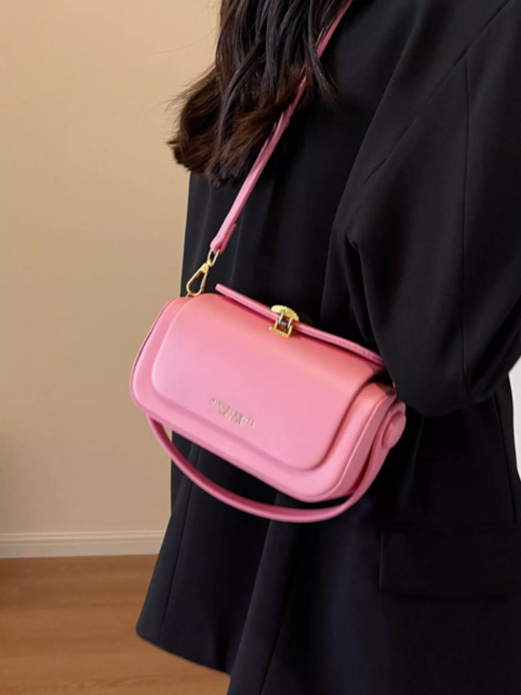 PU Leather Flap Crossbody Bag