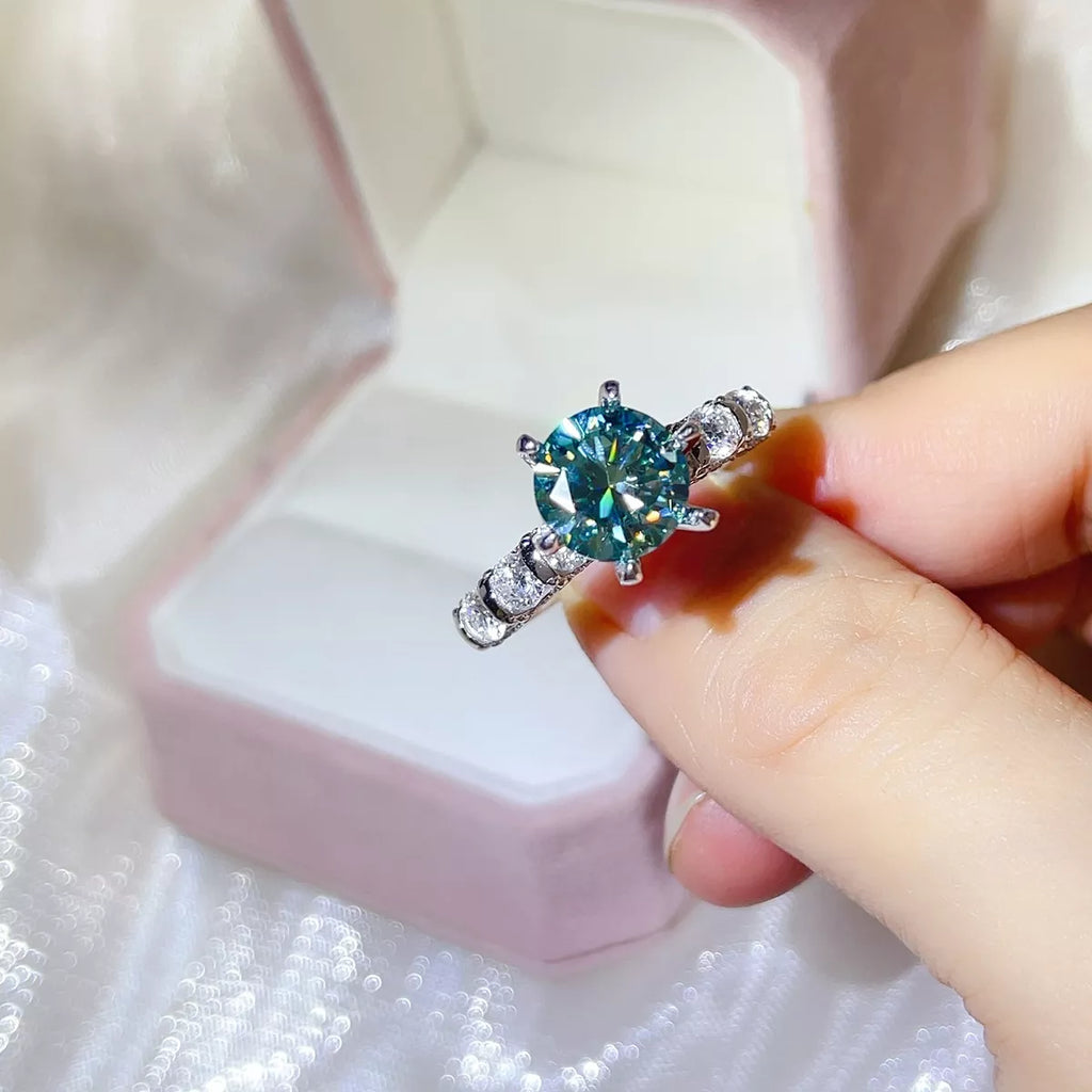 3 Carat 925 Sterling Silver Moissanite Ring