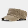 Vintage Washed Cotton Military Cadet Hat