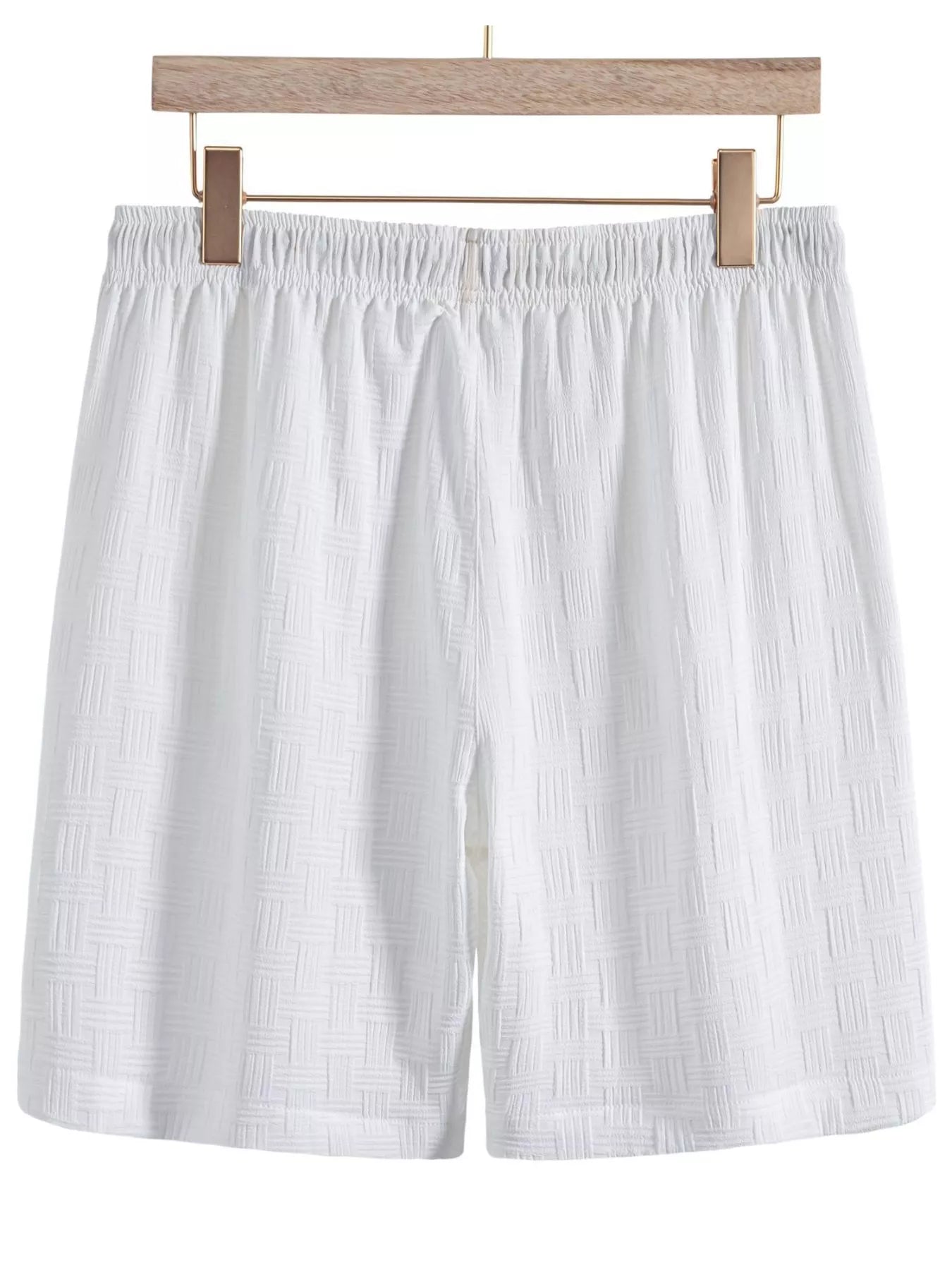 Men's Textured Drawstring Shorts