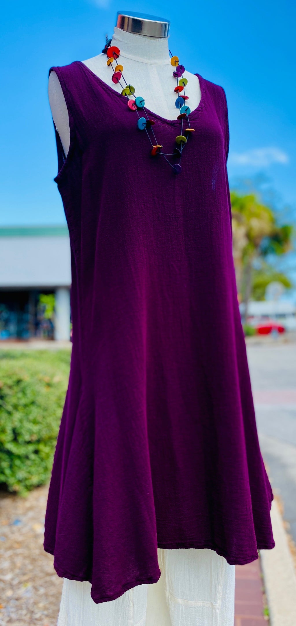 Peyton Dress 100% Cotton Gauze Sizing
