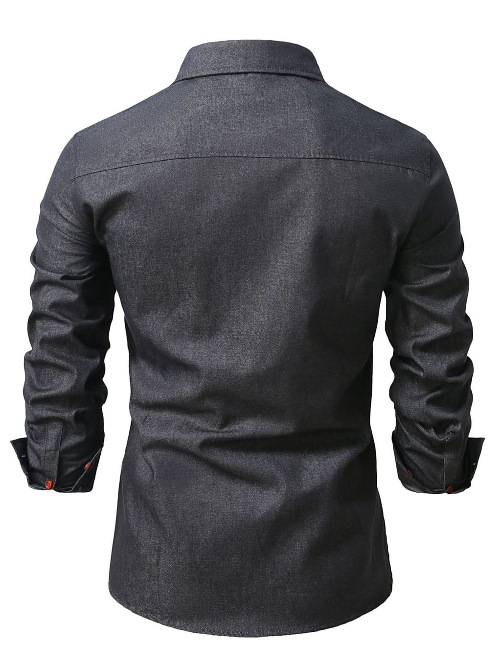 Men's Full Size Casual Long Sleeve Denim Shirt Plus Size