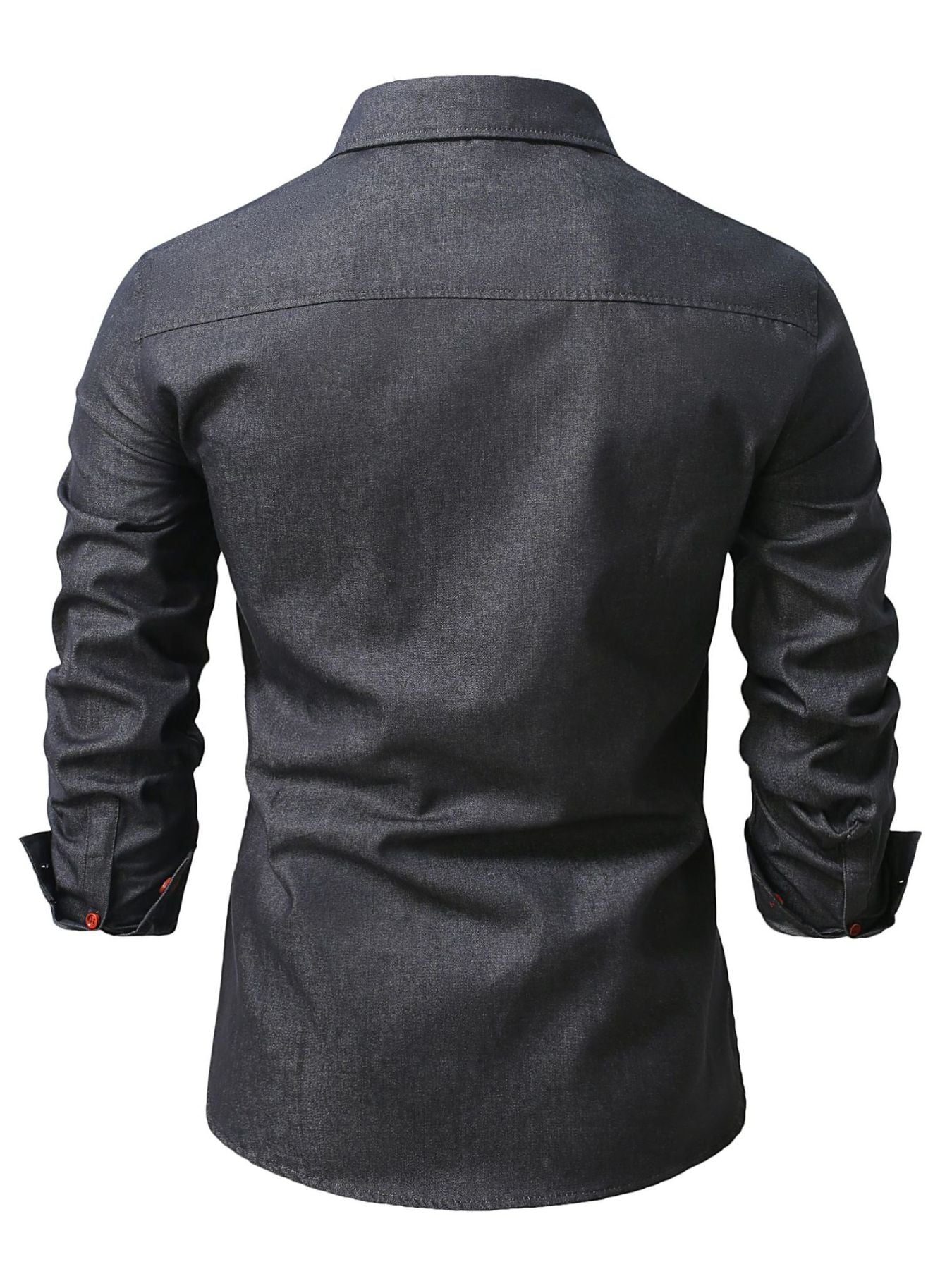 Men's Full Size Casual Long Sleeve Denim Shirt Plus Size