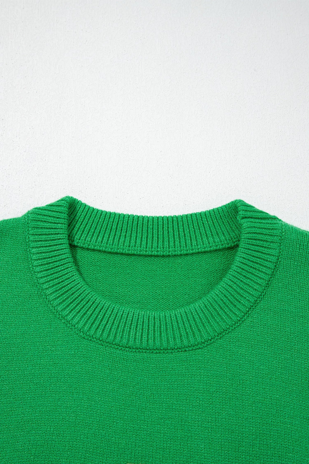 Christmas Dog Textured Patch Embroidered Sweater