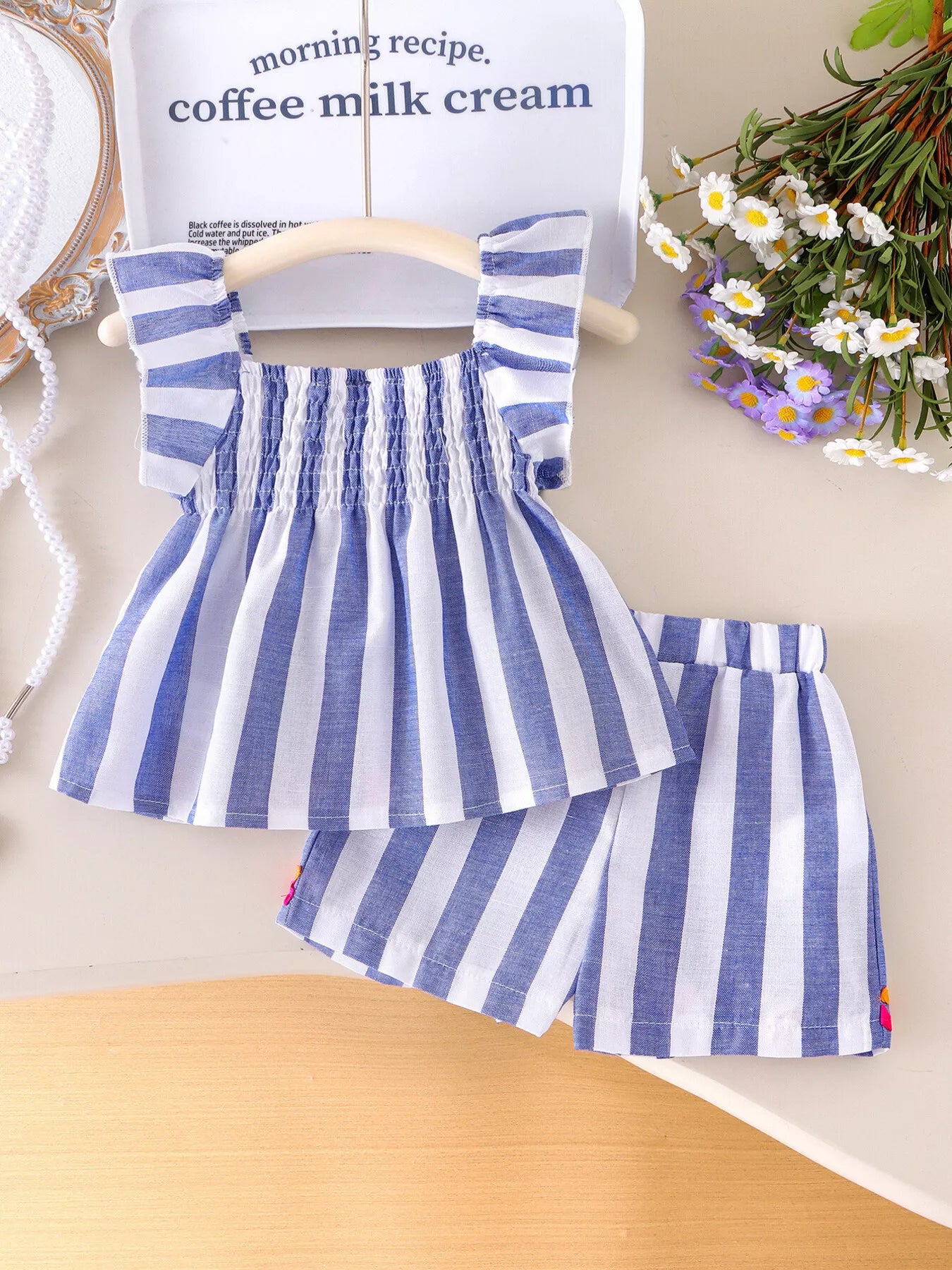 Children's Striped Tank and Shorts Set