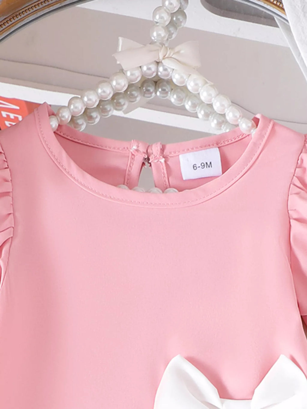 Children's Bow Puff Sleeve Dress
