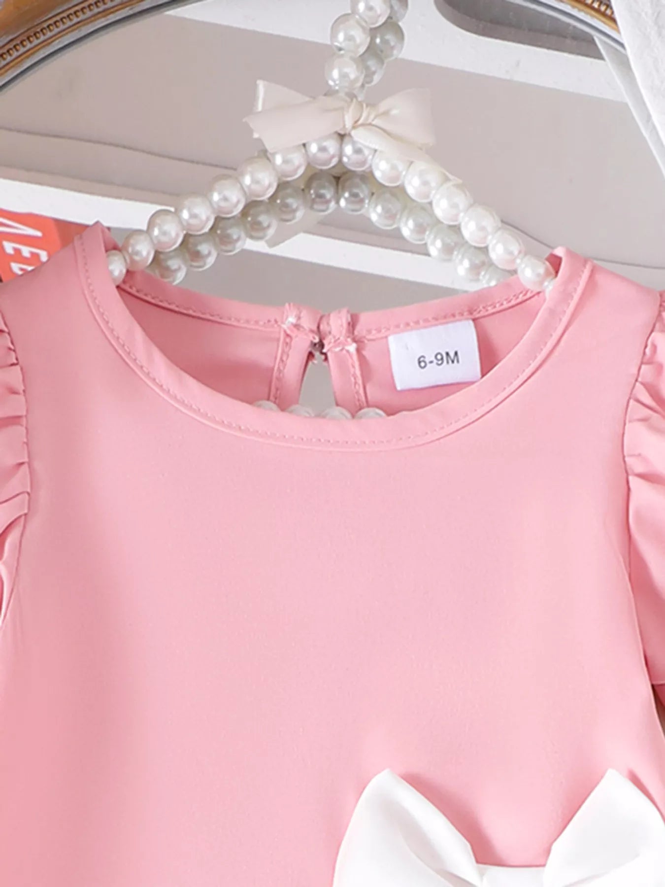 Children's Bow Puff Sleeve Dress