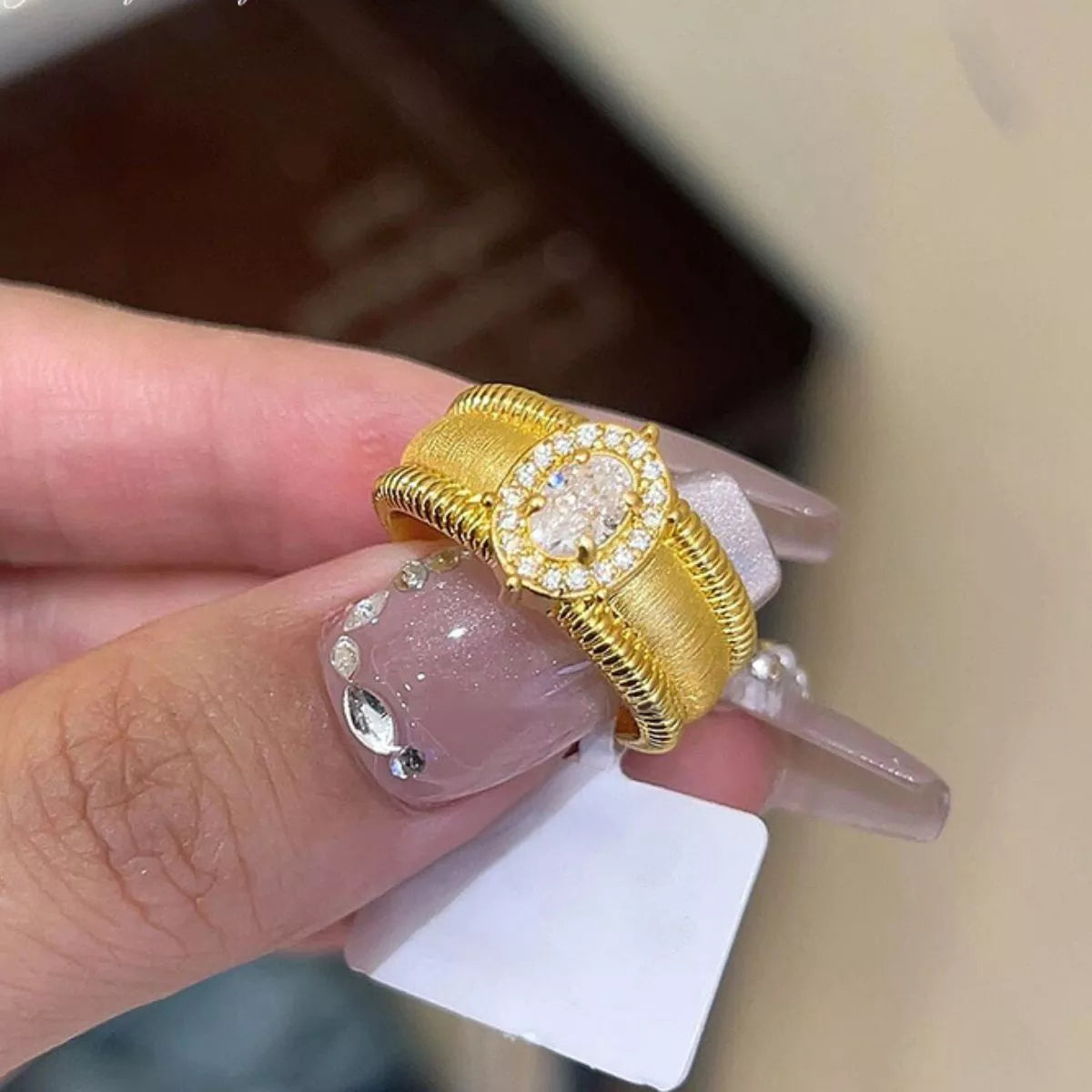 18K Gold-Plated 925 Sterling Silver Ring