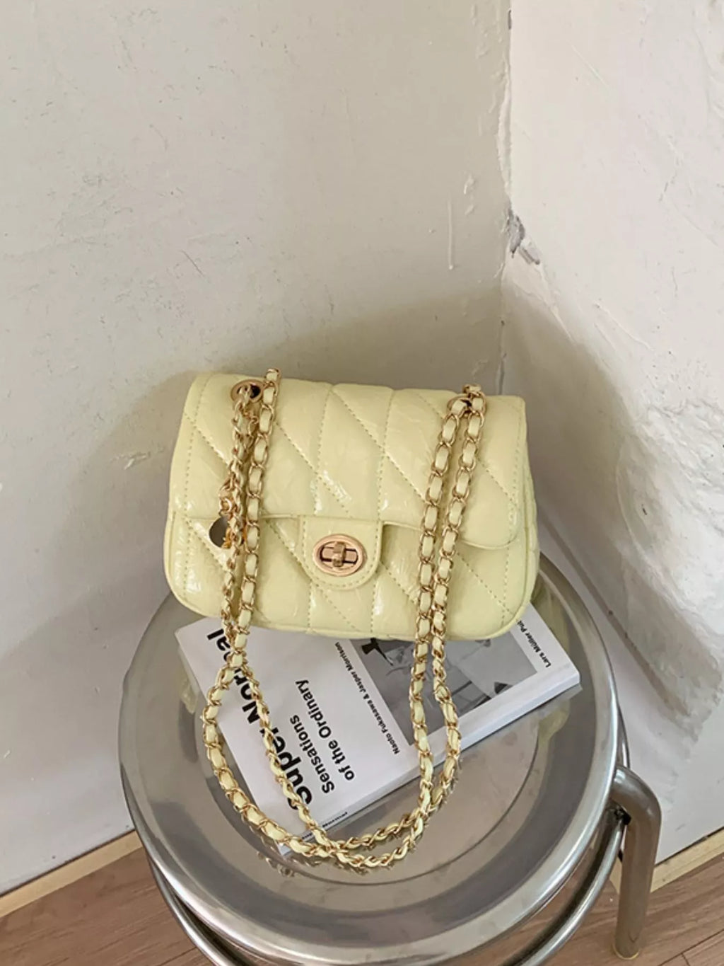 Quilted Chain Crossbody Bag