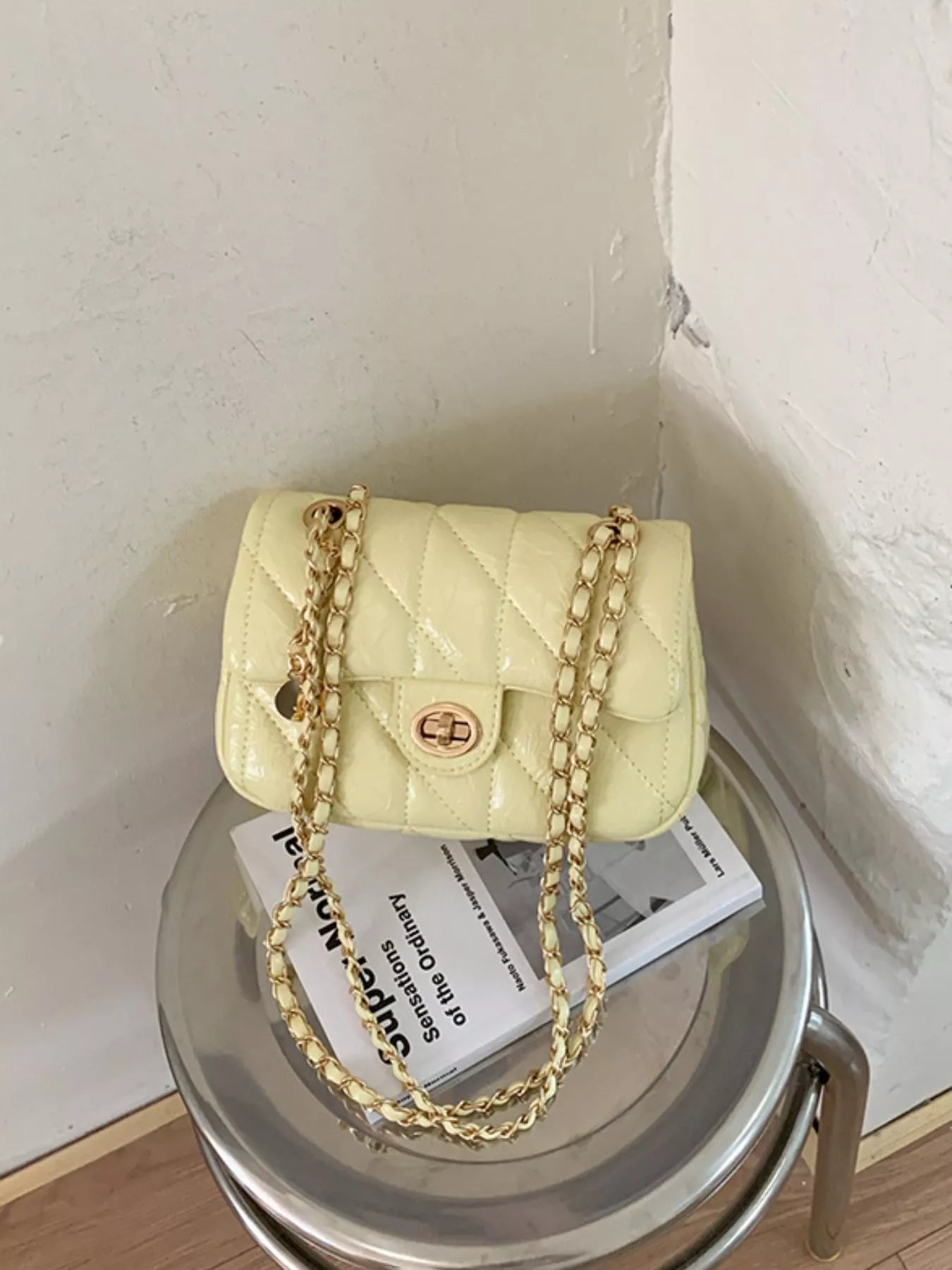Quilted Chain Crossbody Bag