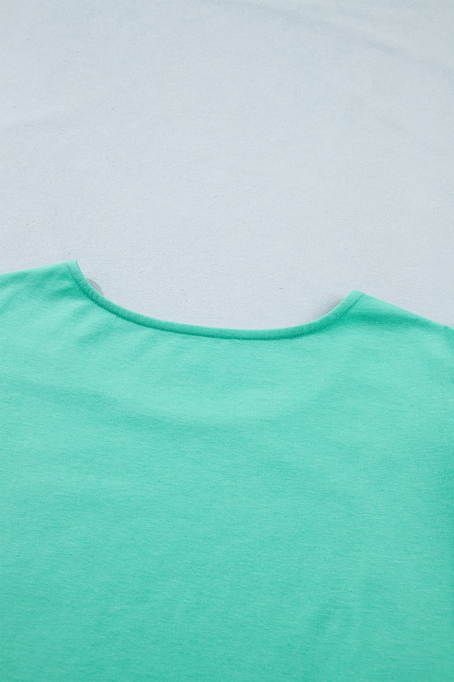 Mint Green Eyelet Lace Ruffled Cap Sleeve Top