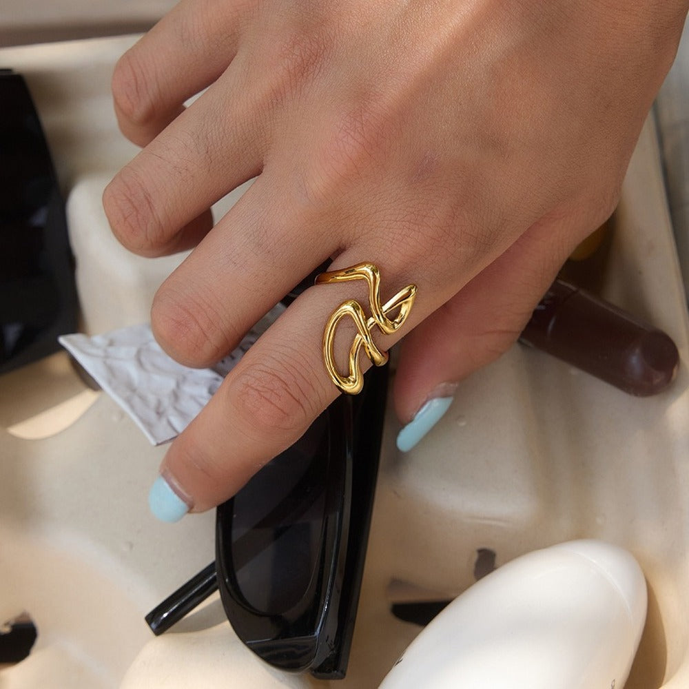 Adjustable Wave Ring