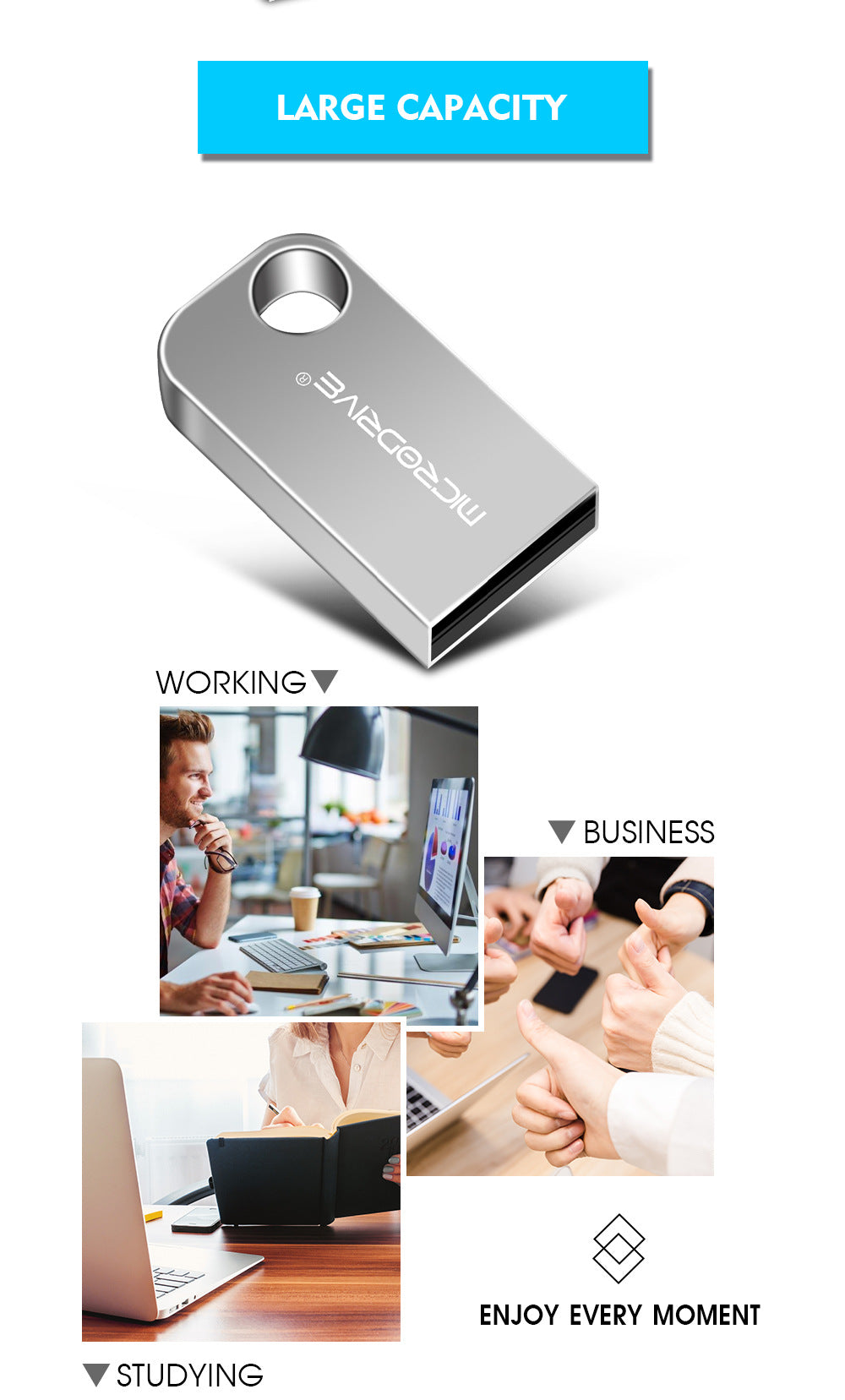16G Vehicle-mounted Large Capacity 64g Mini USB Disk