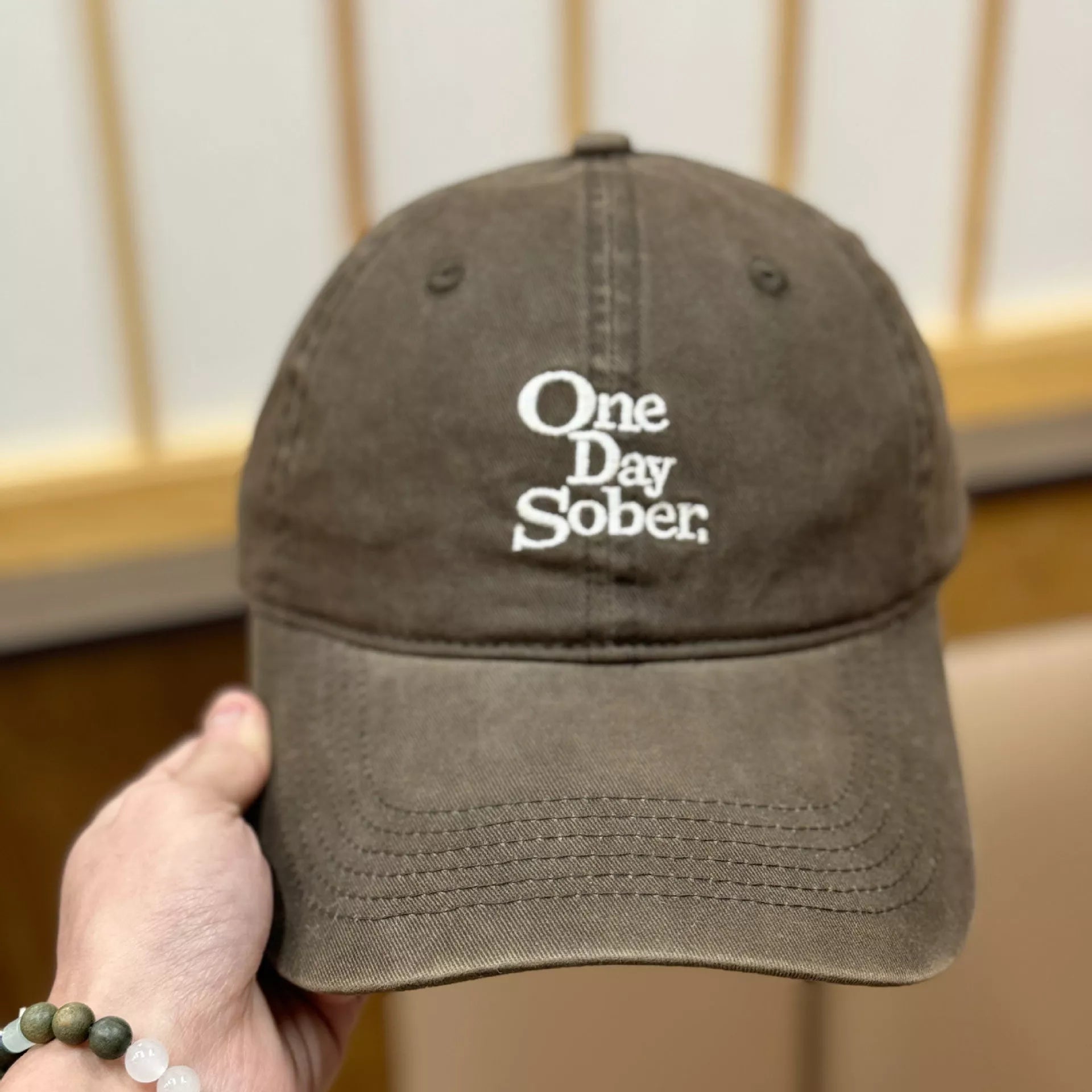 Vintage Washed Embroidered Baseball Cap