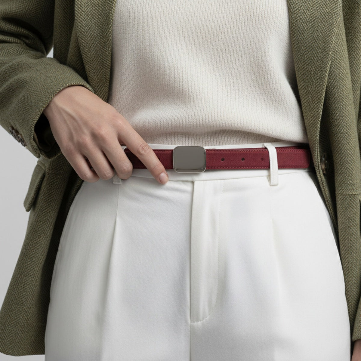 Square Buckle Belt