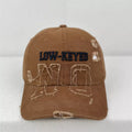 Distressed Embroidered Baseball Cap