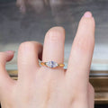 925 Sterling Silver Marquise-Cut Ring