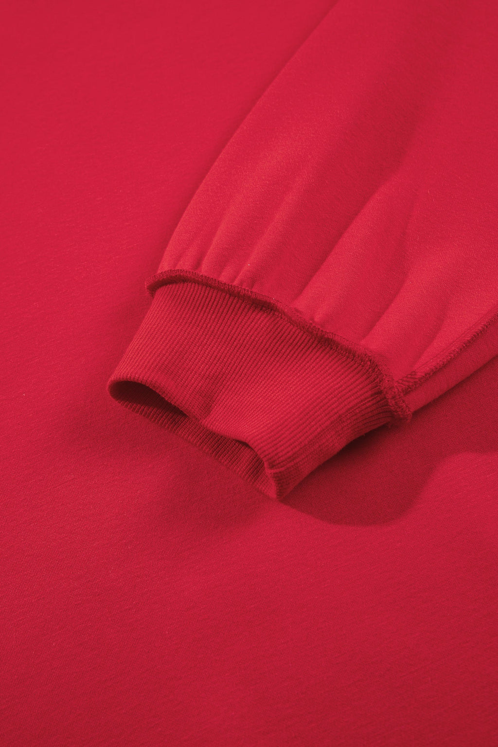Racing Red Exposed Seam Detail Reversible Double Wear Plus Size Sweatshirt