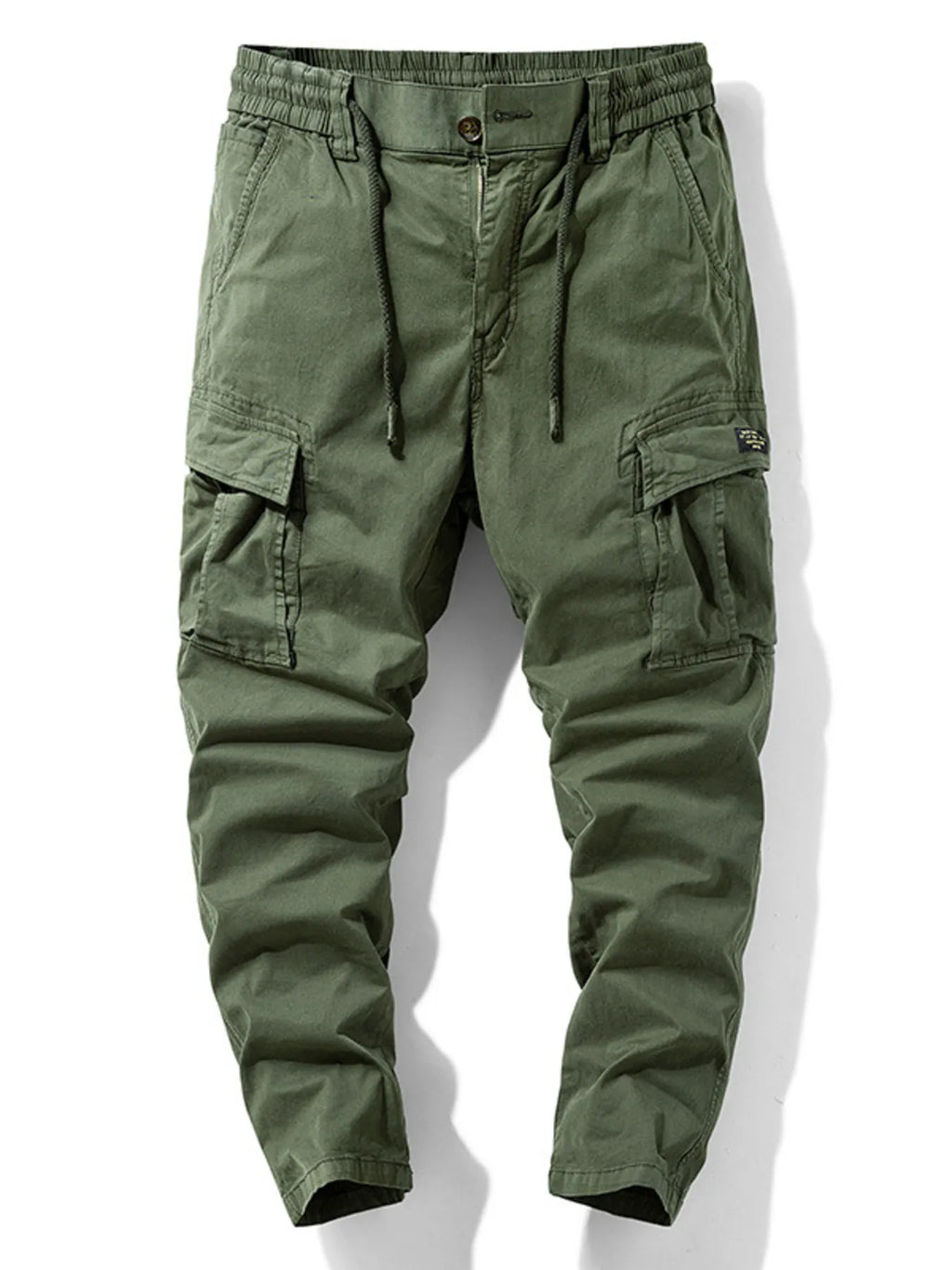 Men's Cargo Pants with Drawstring Waist