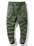 Men's Cargo Pants with Drawstring Waist