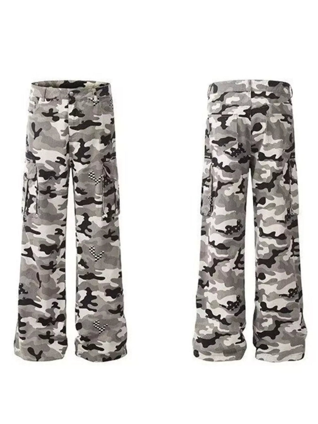 Men's Full Size Camouflage Wide Leg Pants Plus Size