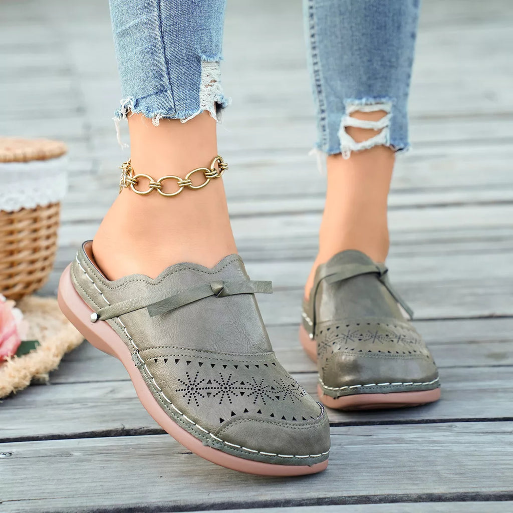 Round Toe Wedge Sandals